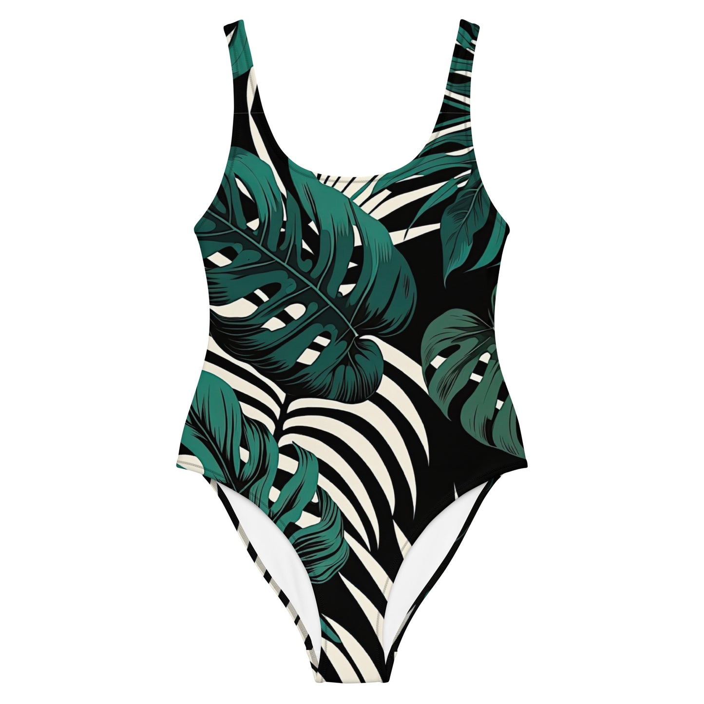Palm Leaf One-Piece Swimsuit