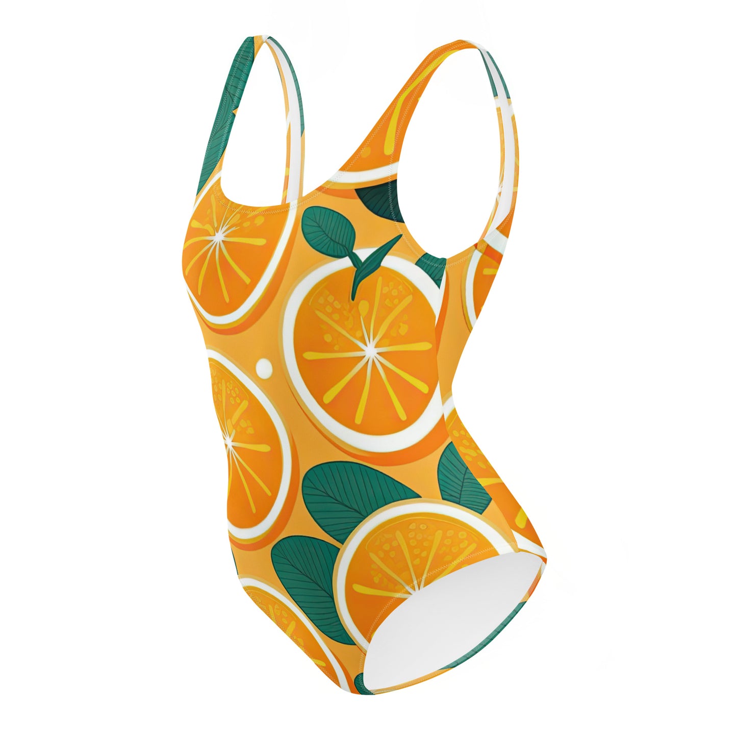 Orange One-Piece Swimsuit