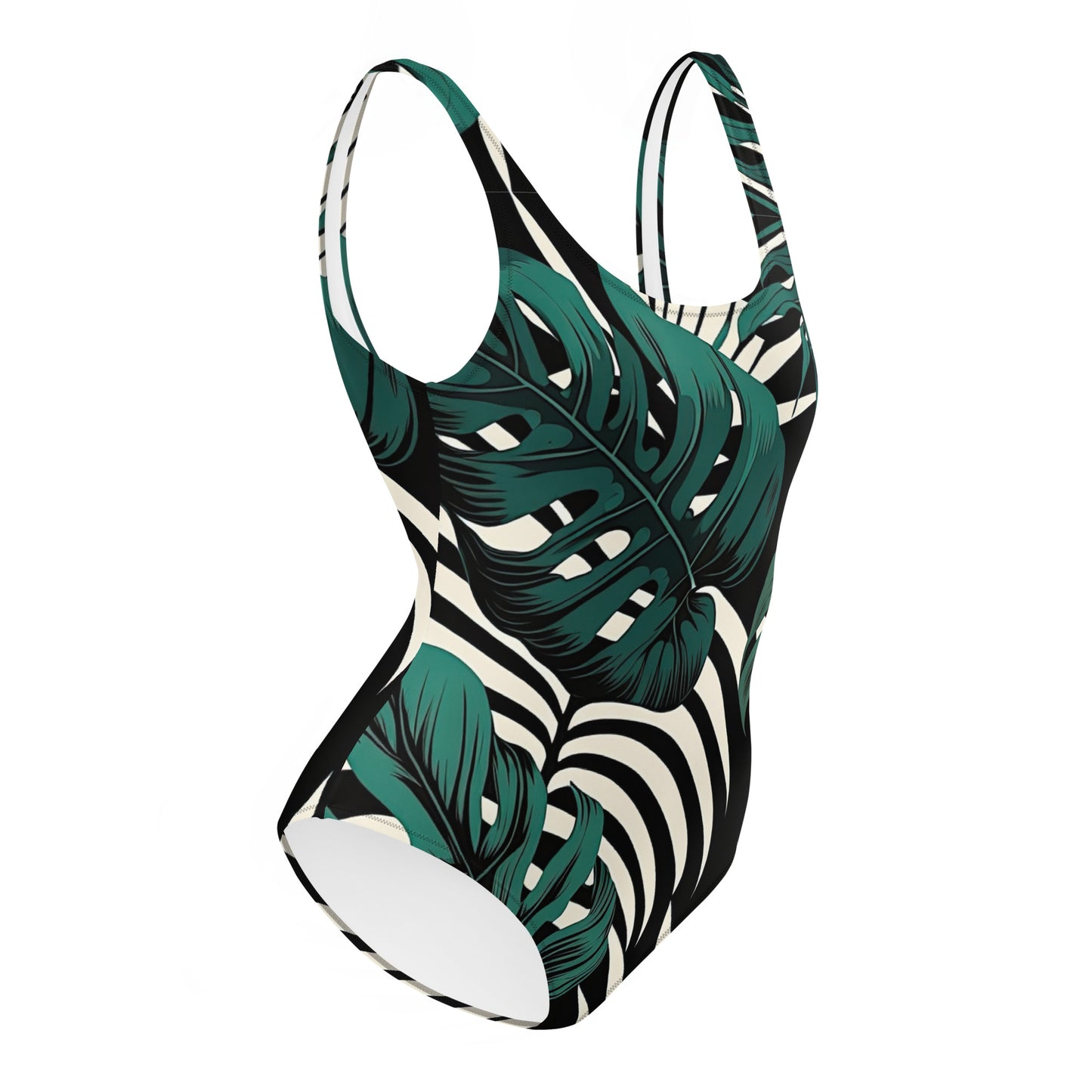 Palm Leaf One-Piece Swimsuit