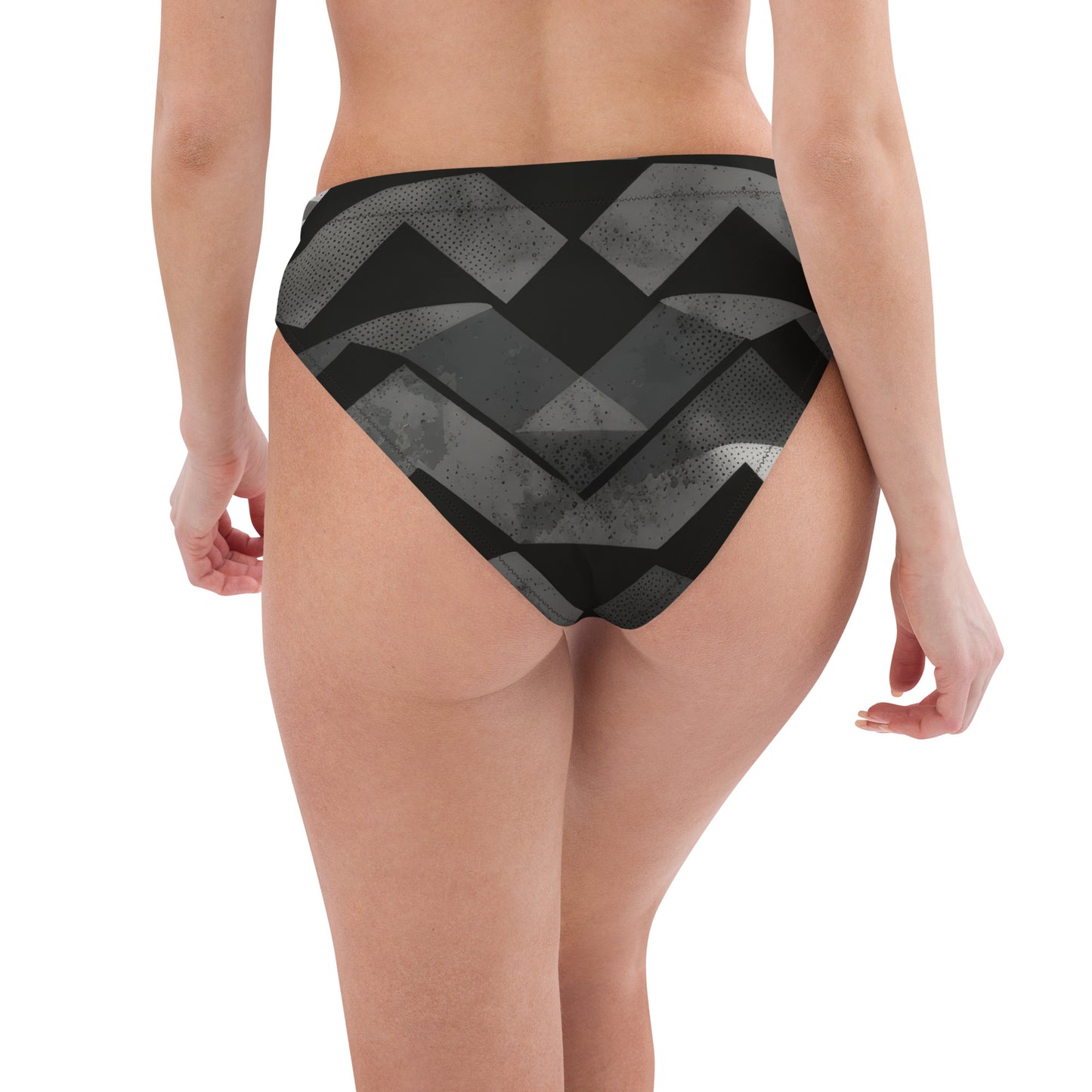 Geo Mountain High-Waisted Bikini Bottom