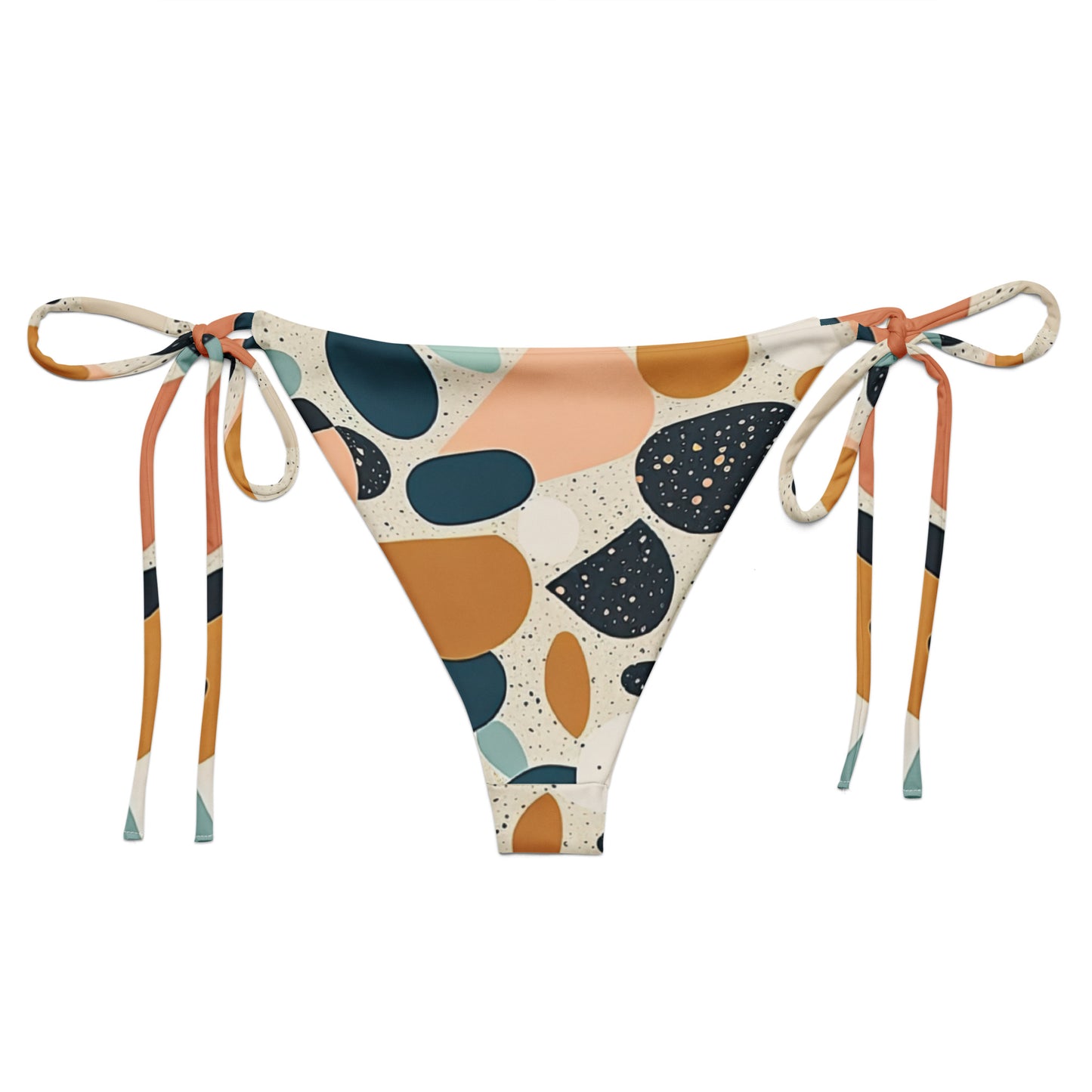Pink Terrazzo String Bikini Bottom