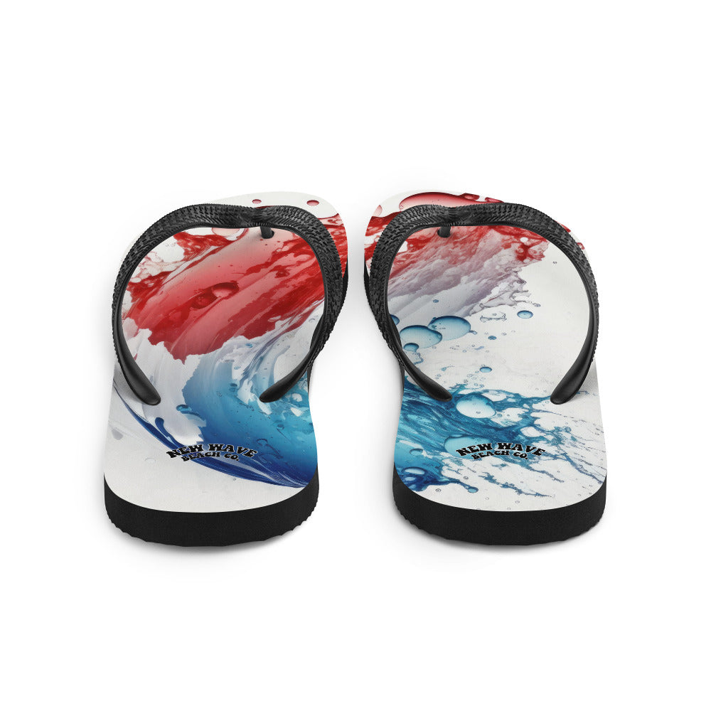 Patriotic Water Flip-Flops
