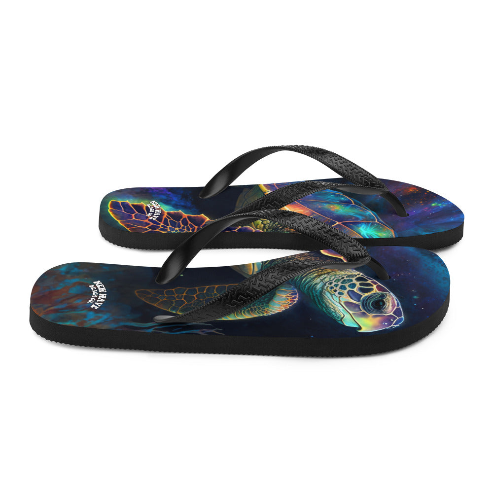 Cosmic Turtle Flip-Flops
